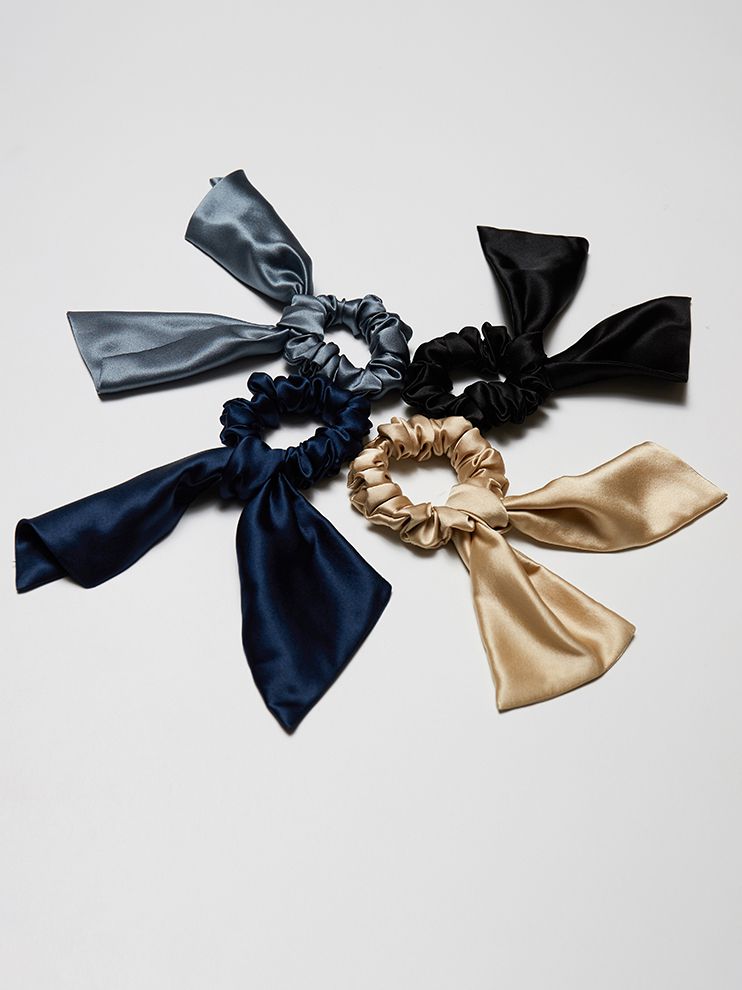 (image for) Cute Bunny Ears Silk Hair Scrunchies