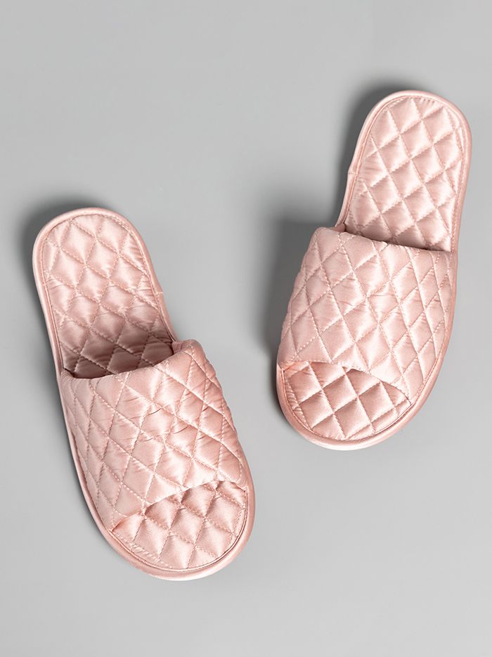 (image for) All-Season Open-Toe Silk Slipper for Women