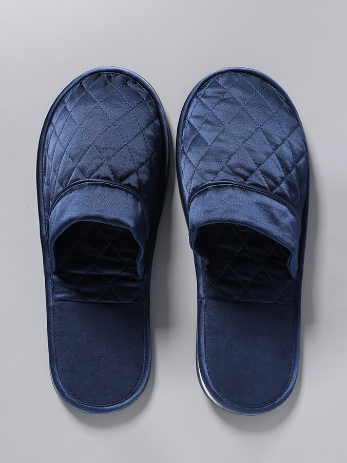 (image for) All-Season Closed-Toe Silk House Slipper for Women