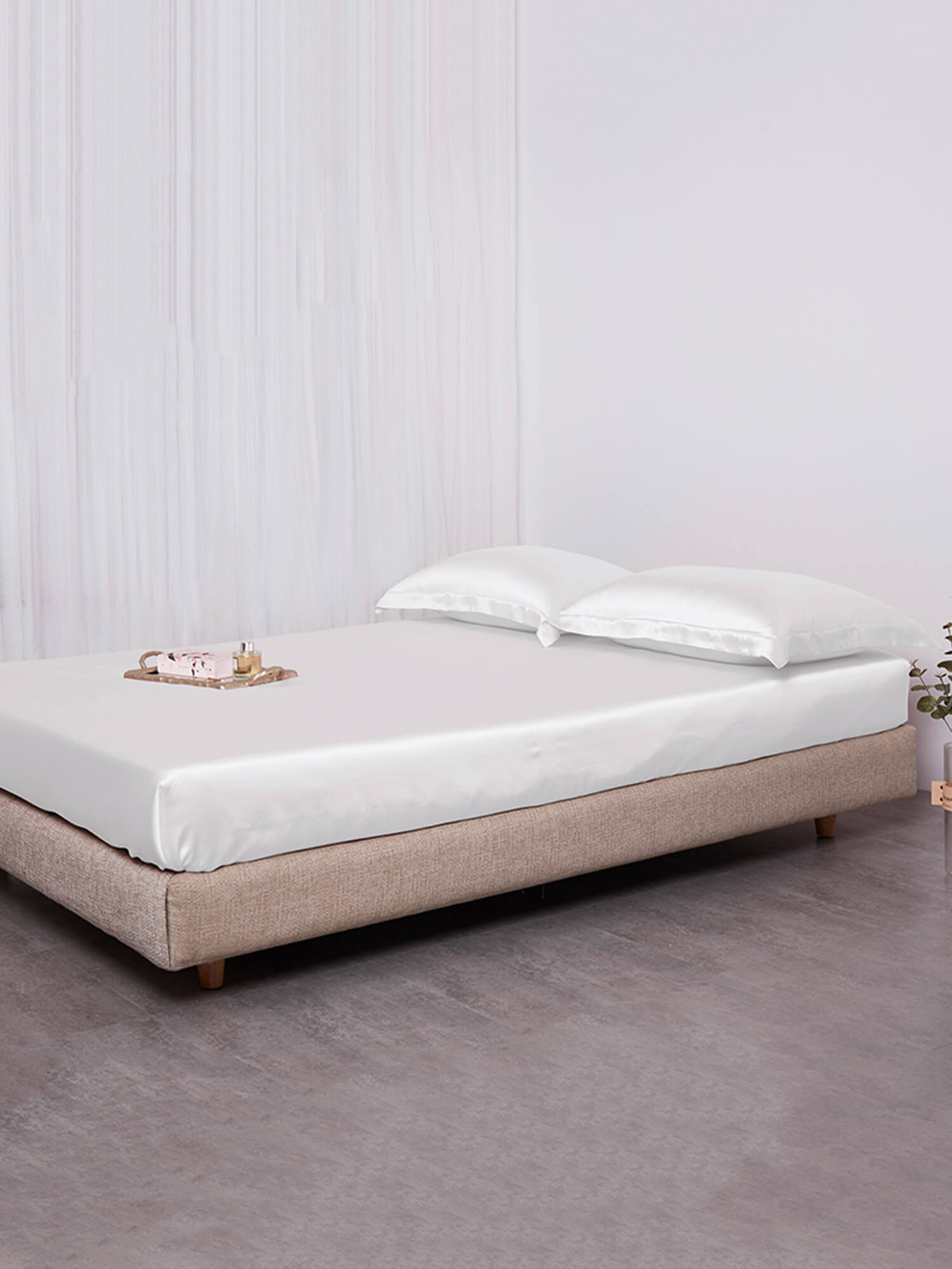 (image for) 25 Momme 3PCS Silk Fitted Sheet Set