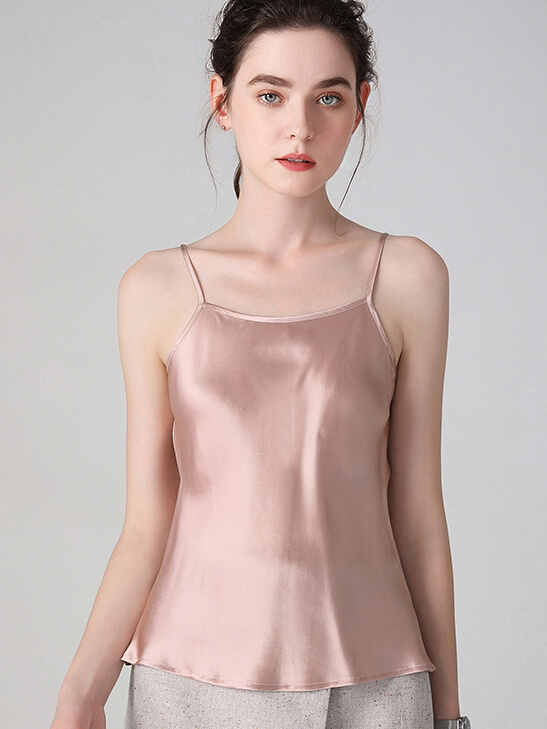 (image for) 22 Momme Classic Round Neck Silk Camisole For Women