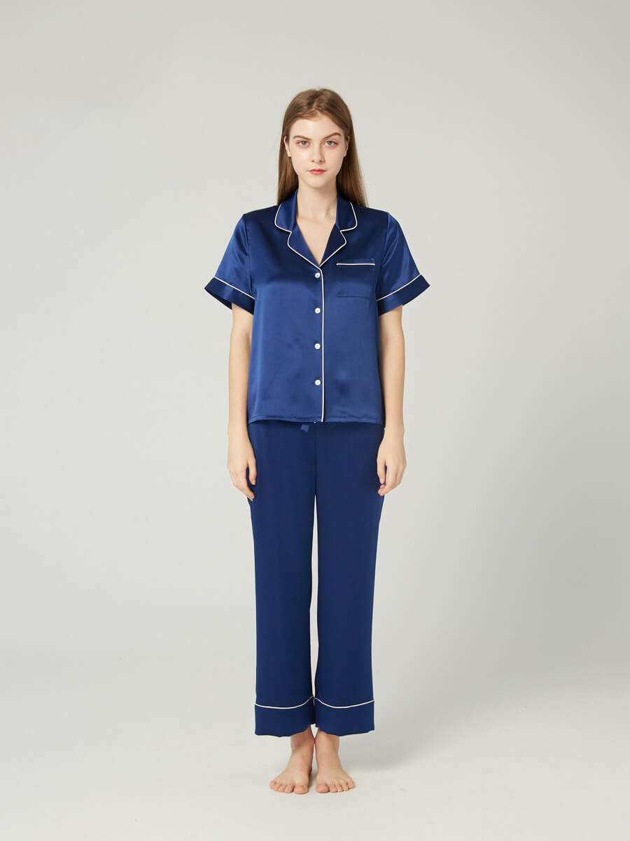 (image for) 30 Momme Short-sleeve Silk Pajama Sets - Wear at home and beyond