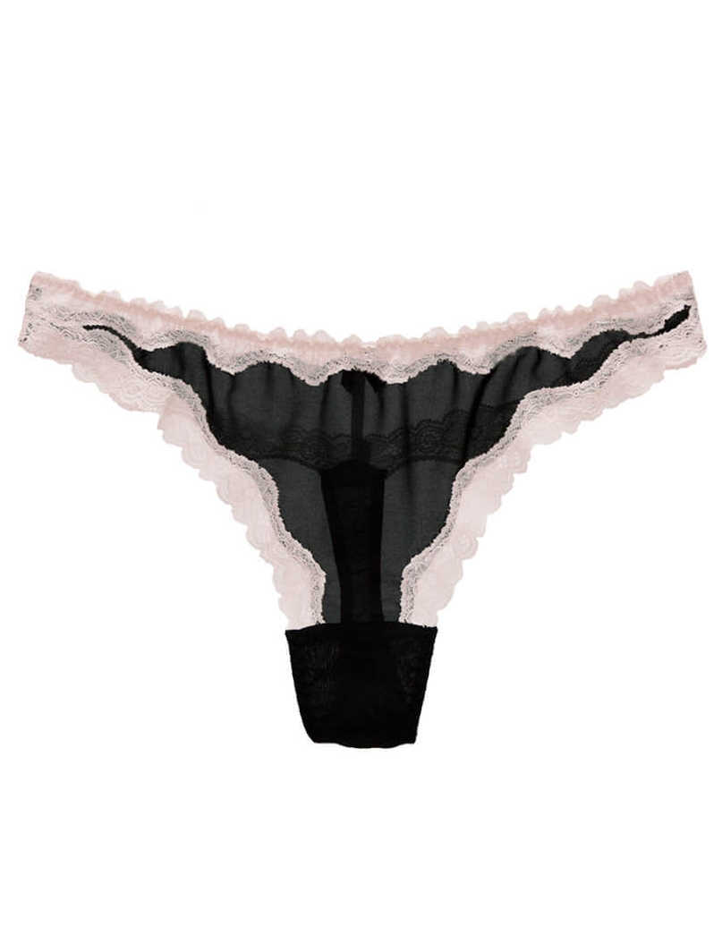 (image for) Semi-sheer Cheekini Silk Panty