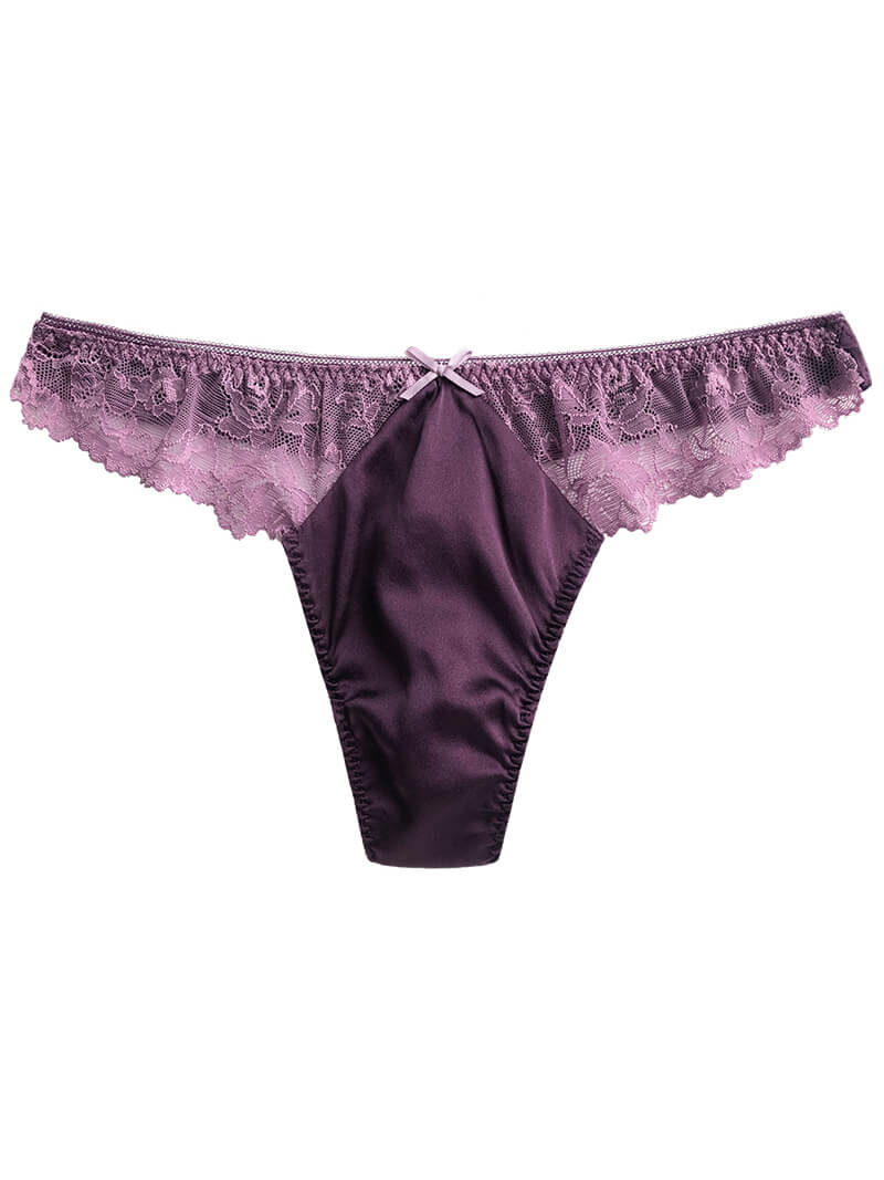 (image for) Silk Lace G-string Panties