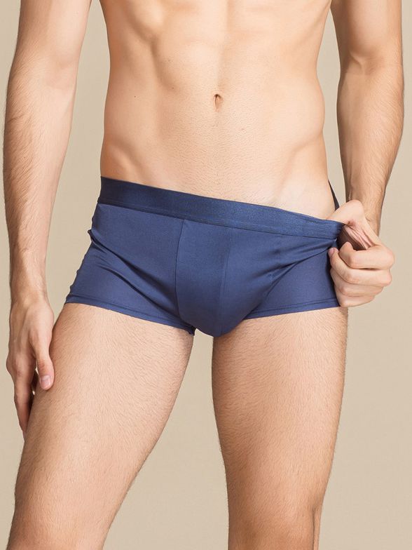 (image for) Men's Ultra Soft Comfy Silk Boxer Briefs