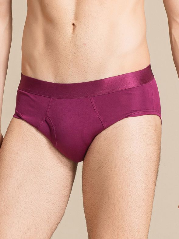 (image for) Men's Ultra Soft Comfy Silk Triangle Boxer Briefs