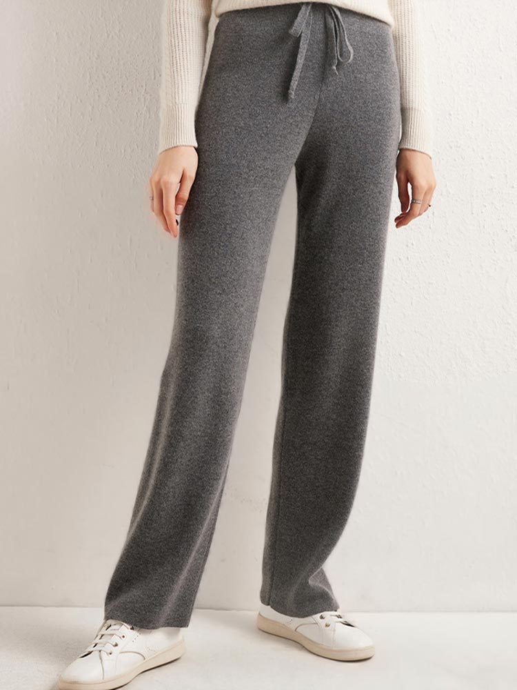 (image for) Classic Straight Leg Wool Pants For Women